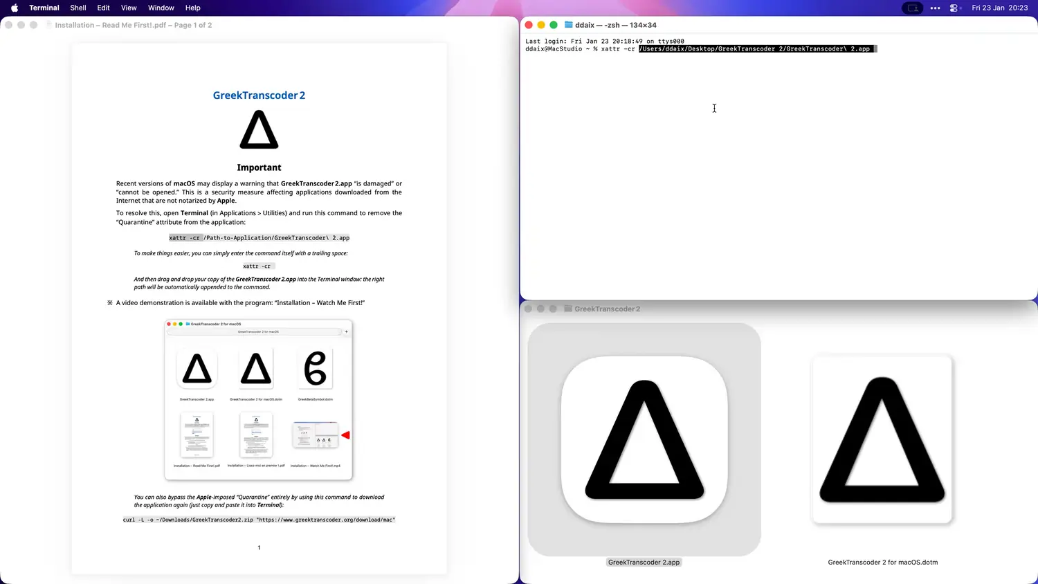 Video: Terminal drag-and-drop demonstration